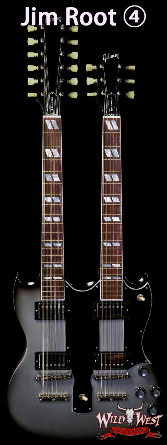 Jim Root Collection Gibson Custom Shop EDS-1275 Silverburst - Image 1