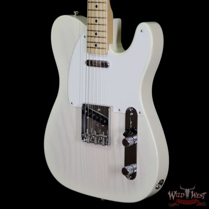 Fender USA American Vintage ‘58 Telecaster Maple Neck Aged White Blonde - Image 2