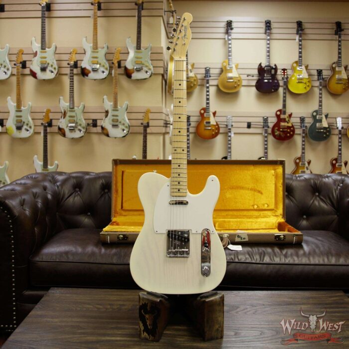 Fender USA American Vintage ‘58 Telecaster Maple Neck Aged White Blonde - Image 8