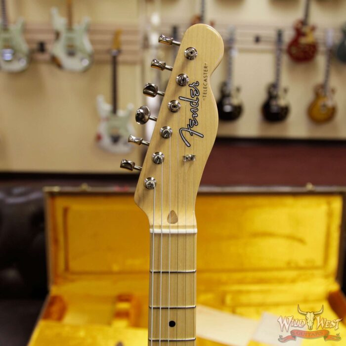 Fender USA American Vintage ‘58 Telecaster Maple Neck Aged White Blonde - Image 9
