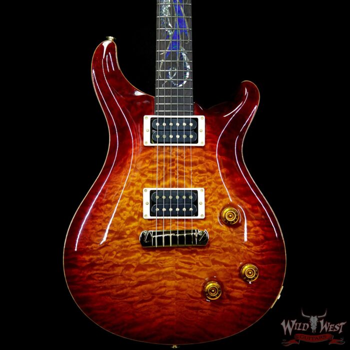 1994 PRS Dragon III # 47 of 100 Special Order Quilt Top Brazilian Rosewood Fingerboard Dark Cherry Sunburst - Image 3