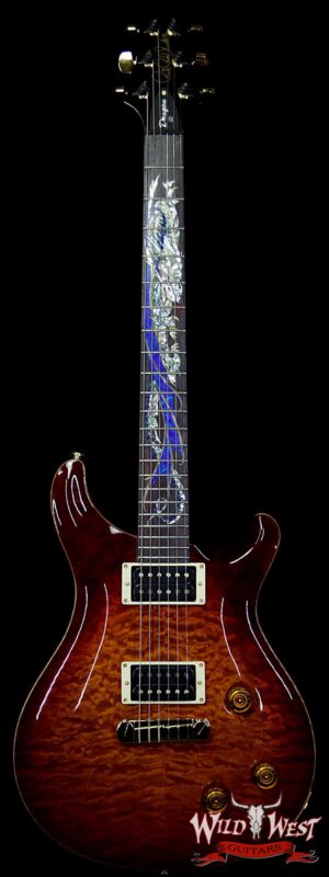 1994 PRS Dragon III # 47 of 100 Special Order Quilt Top Brazilian Rosewood Fingerboard Dark Cherry Sunburst
