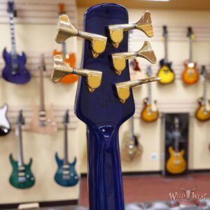 Spector USA NS-5XL #020 5-String Bass Guitar Trans Blue EMG Pickups Aug 20th 1999 - Image 9
