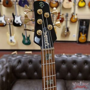 Spector USA NS-5XL #020 5-String Bass Guitar Trans Blue EMG Pickups Aug 20th 1999 - Image 6