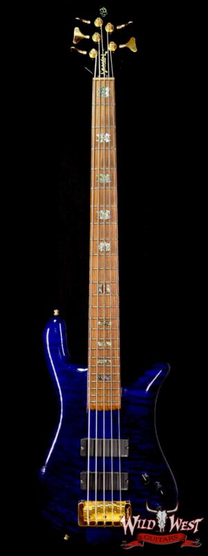 Spector USA NS-5XL #020 5-String Bass Guitar Trans Blue EMG Pickups Aug 20th 1999