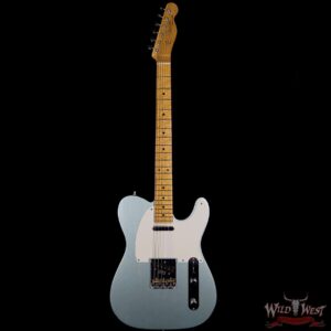 Fender Custom Shop Postmodern Telecaster Lush Closet Classic Birdseye Maple Neck Faded Firemist Silver - Image 5