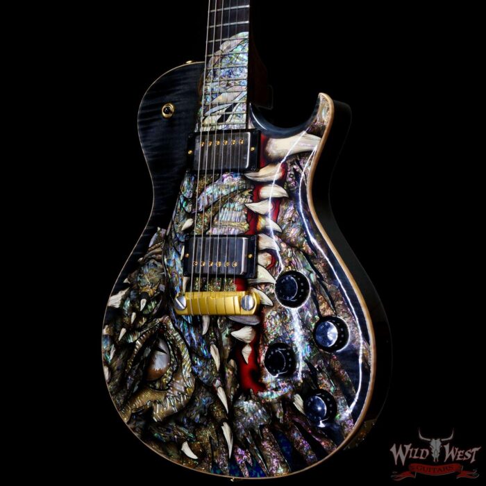 Paul Reed Smith PRS Singlecut Dragon 2002 #97 Brazilian Rosewood Neck and Board Whale Blue - Image 2