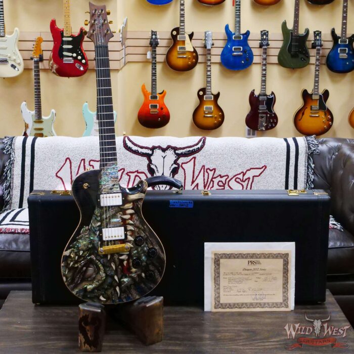 Paul Reed Smith PRS Singlecut Dragon 2002 #97 Brazilian Rosewood Neck and Board Whale Blue - Image 6