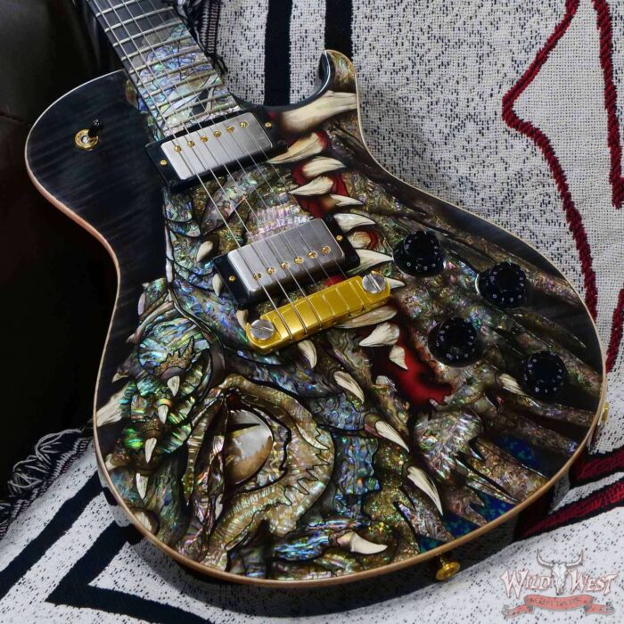 Paul Reed Smith PRS Singlecut Dragon 2002 #97 Brazilian Rosewood Neck and Board Whale Blue - Image 8
