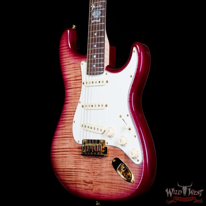 2006 Fender Custom Shop Limited Edition Fender 60th Anniversary Presidential Stratocaster Wine Red - Image 2
