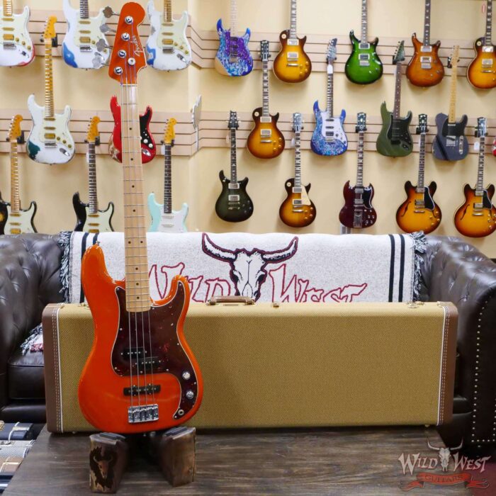 2007 Fender Custom Shop Dennis Galuszka Masterbuilt 1962 P-Bass Precision Bass P/J Pickups Capri Orange - Image 5