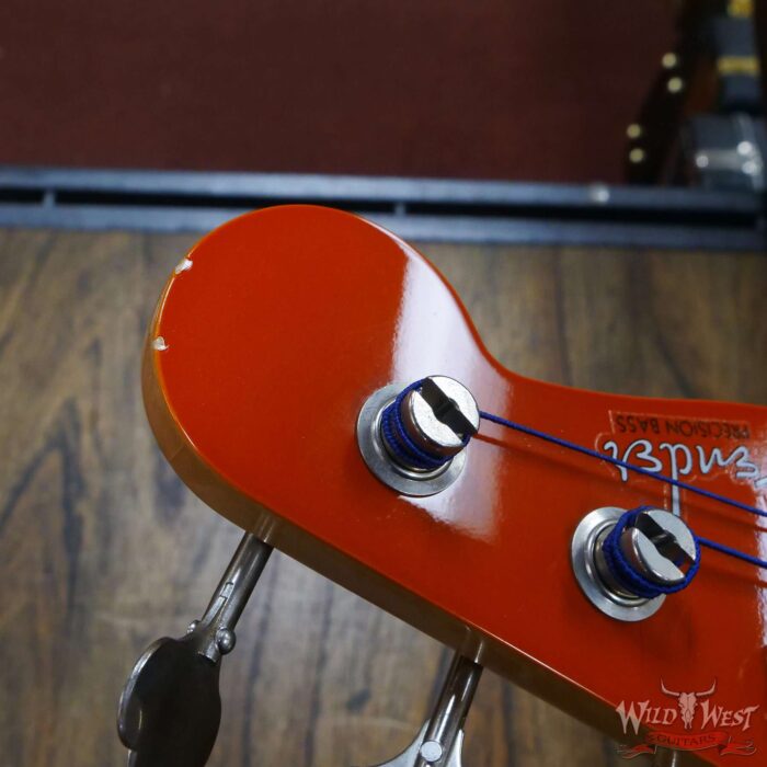 2007 Fender Custom Shop Dennis Galuszka Masterbuilt 1962 P-Bass Precision Bass P/J Pickups Capri Orange - Image 7