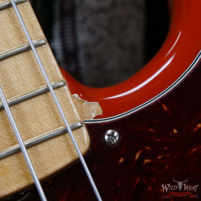 2007 Fender Custom Shop Dennis Galuszka Masterbuilt 1962 P-Bass Precision Bass P/J Pickups Capri Orange - Image 9