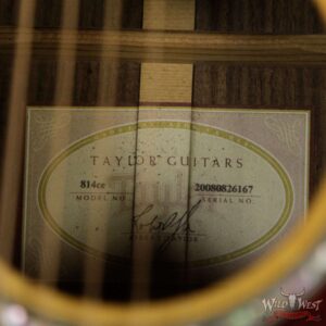 2008 Taylor 814CE Electric-Acoustic Guitar Ebony Fingerboard - Image 11