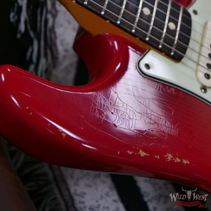 2011 Fender Custom Shop 1962 Stratocaster Relic Dakota Red 7.50 lbs - Image 9
