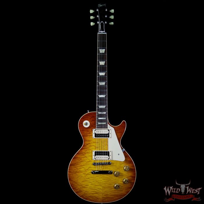 2012 Gibson Custom Shop 1959 Les Paul Gloss R9 Quilt Maple Top Honey Burst 7.75 LBS - Image 5