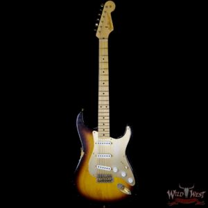 2013 Fender Custom Shop 1956 Stratocaster Relic 2 Tone Sunburst 6.9 Pounds - Image 3