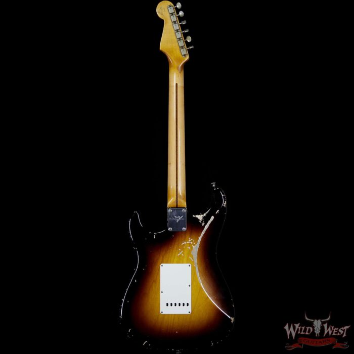 2014 Fender Custom Shop John Cruz Masterbuilt 1957 Stratocaster Relic Ash Body Maple Neck 2 Tone Sunburst - Image 5