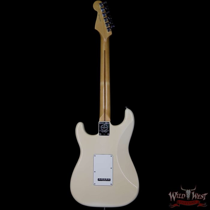 2014 Fender USA Standard Stratocaster SSS Maple Neck and Fretboard Olympic White - Image 4