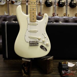 2014 Fender USA Standard Stratocaster SSS Maple Neck and Fretboard Olympic White - Image 8