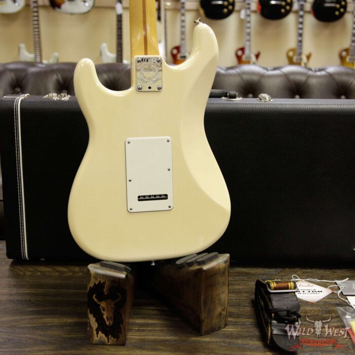 2014 Fender USA Standard Stratocaster SSS Maple Neck and Fretboard Olympic White - Image 10