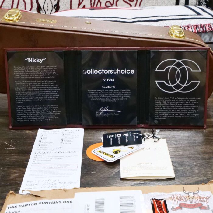 2016 Gibson Custom Shop Collectors Choice CC #24 “Nicky” Charles Daughtry 1959 Les Paul Replica 8.35 LBS - Image 16