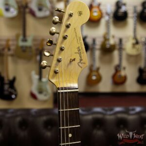 2017 Fender Custom Shop 1963 Stratocaster Journeyman Relic Faded Sea Foam Green Gold Hardware - Image 7