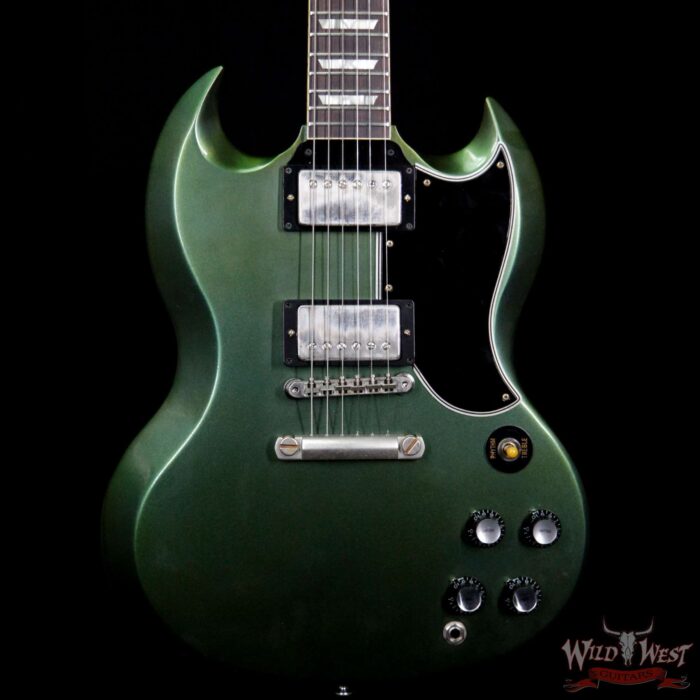2018 Gibson Custom Shop 1961 SG Standard Antique Metallic Teal VOS - Image 3