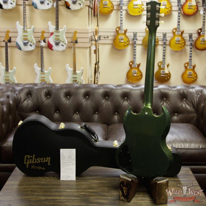2018 Gibson Custom Shop 1961 SG Standard Antique Metallic Teal VOS - Image 11