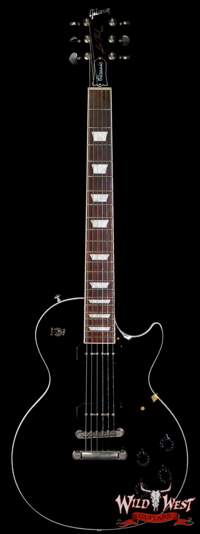 2018 Gibson Les Paul Classic P90 Black - Image 1
