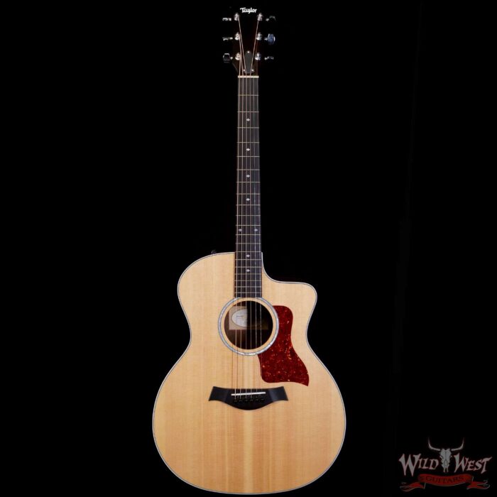 2018 Taylor 214CE DLX Electric-Acoustic Guitar Natural - Image 3