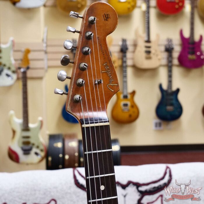 2020 Fender Custom Shop Dale Wilson Masterbuilt 1961 Stratocaster Heavy Relic Desert Sand over 3 Tone Sunburst 7.30 LBS - Image 7