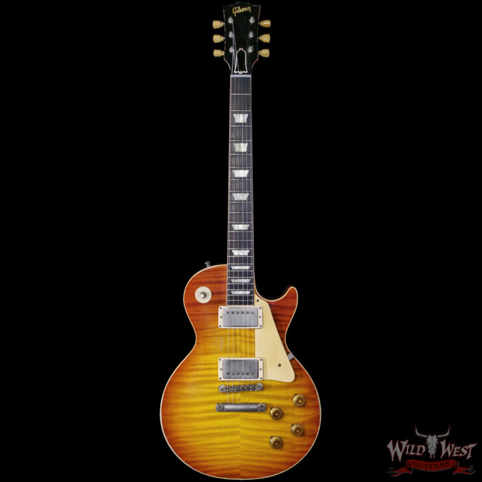 Gibson Custom Shop Limited Edition 1959 Les Paul Standard Reissue Brazilian Rosewood Murphy Lab Heavy Aged Tom’s Tea Burst 8.35 lbs - Image 3