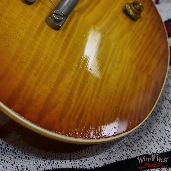 Gibson Custom Shop Limited Edition 1959 Les Paul Standard Reissue Brazilian Rosewood Murphy Lab Heavy Aged Tom’s Tea Burst 8.35 lbs - Image 11