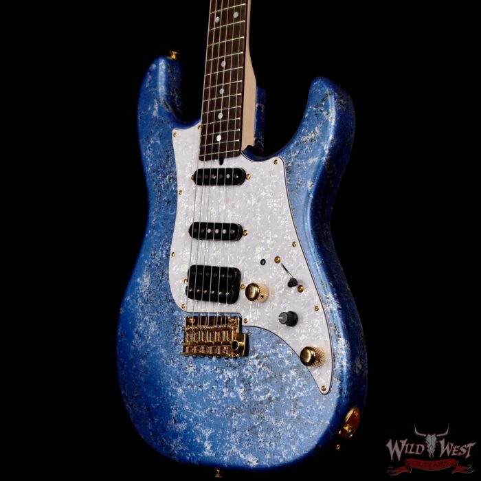 James Tyler JTG MK1 HSS Alder Body Maple Neck with Rosewood Fingerboard Midboost Preamp Blue Milky Way 7.75 lbs - Image 2