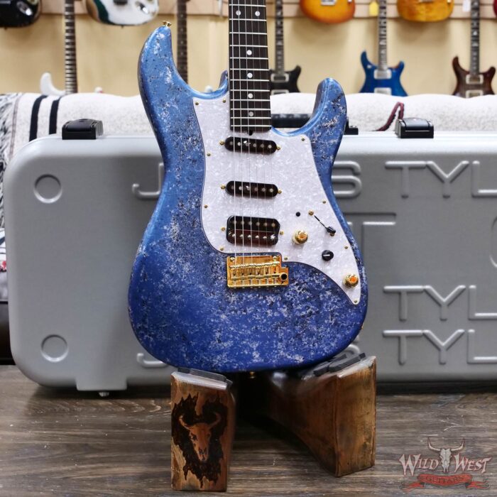 James Tyler JTG MK1 HSS Alder Body Maple Neck with Rosewood Fingerboard Midboost Preamp Blue Milky Way 7.75 lbs - Image 6