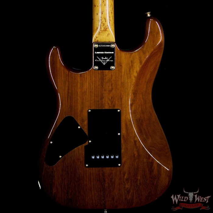 Fender Custom Shop Paul Waller Masterbuilt Artisan Claro Walnut Stratocaster HSS African Blackwood Board - Image 4