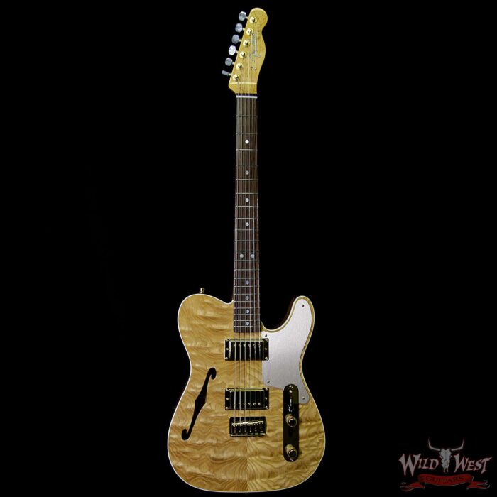 Fender Custom Shop Dennis Galuszka Masterbuilt Artisan Thinline Telecater HH Tamo Ash Top Natural - Image 6