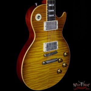 Gibson Custom Shop Historic 1959 Les Paul VOS Hand Selected Killer Top Brazilian Rosewood Board Honey Lemon Fade 8.30 Lbs - Image 4