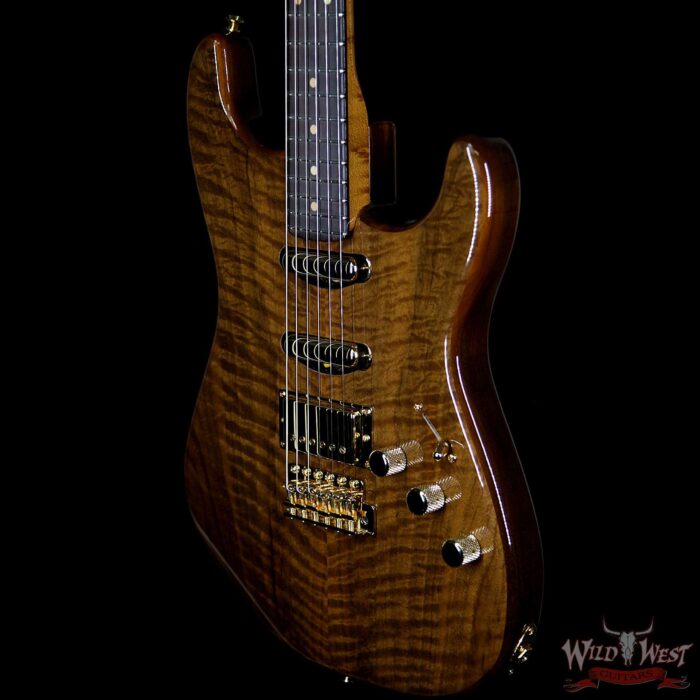 Fender Custom Shop Paul Waller Masterbuilt Artisan Claro Walnut Stratocaster HSS African Blackwood Board - Image 2