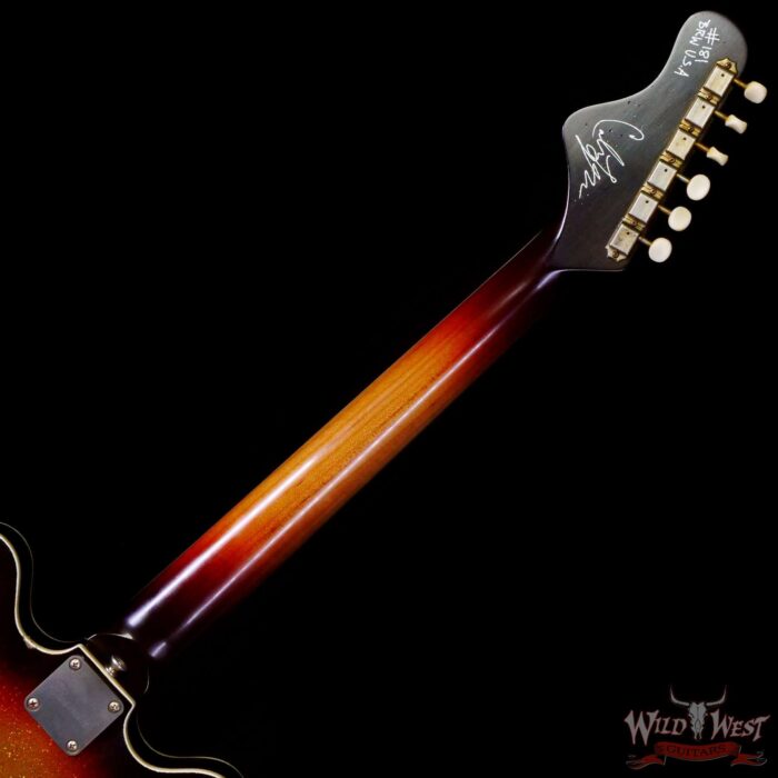 Castedosa Guitars 3511 Lobo Sem-Hollow Brazilian Rosewood Fingerboard 3 Tone Sunburst Sparkle Built & Relic by Carlos Lopez - Image 5