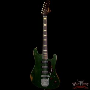 Castedosa Guitars Conchers Baritone TS mini Humbuckers Aged Cadillac Green Relic & Built by Carlos Lopez - Image 3