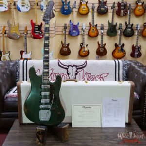 Castedosa Guitars Conchers Baritone TS mini Humbuckers Aged Cadillac Green Relic & Built by Carlos Lopez - Image 6