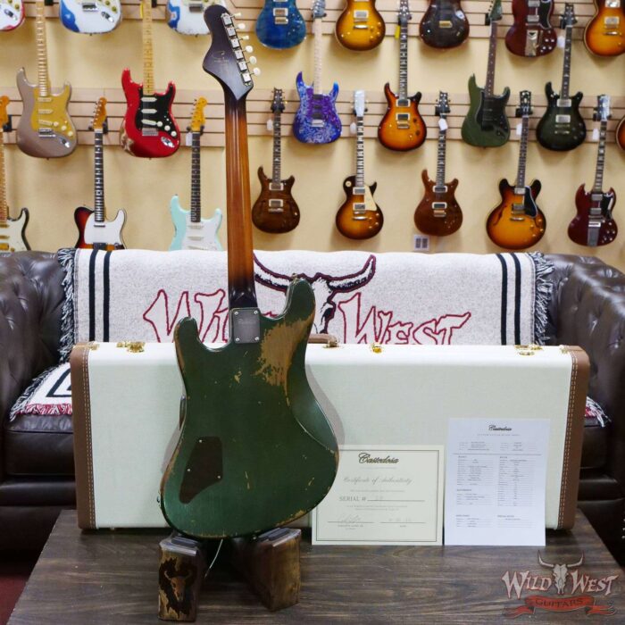 Castedosa Guitars Conchers Baritone TS mini Humbuckers Aged Cadillac Green Relic & Built by Carlos Lopez - Image 10