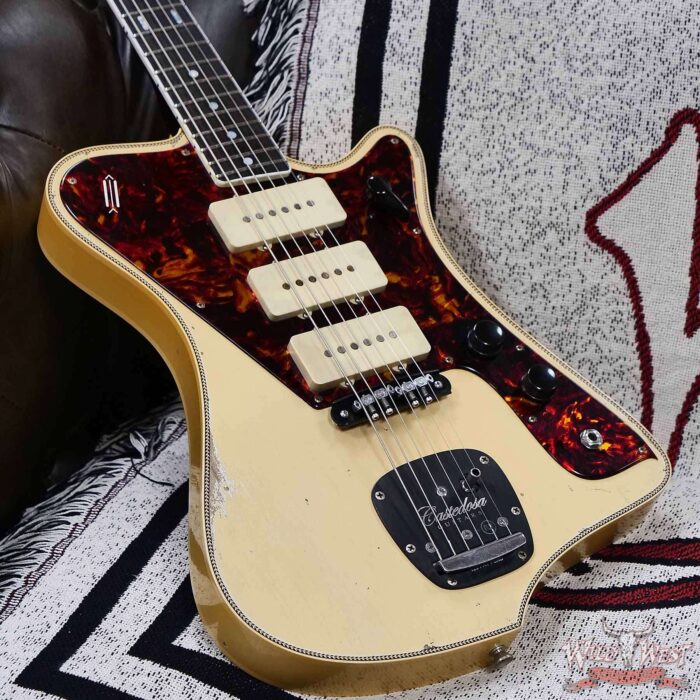 Castedosa Guitars NEW Model El Halcón Baritone Aged Desert Sand Built & Relic by Carlos Lopez - Image 8