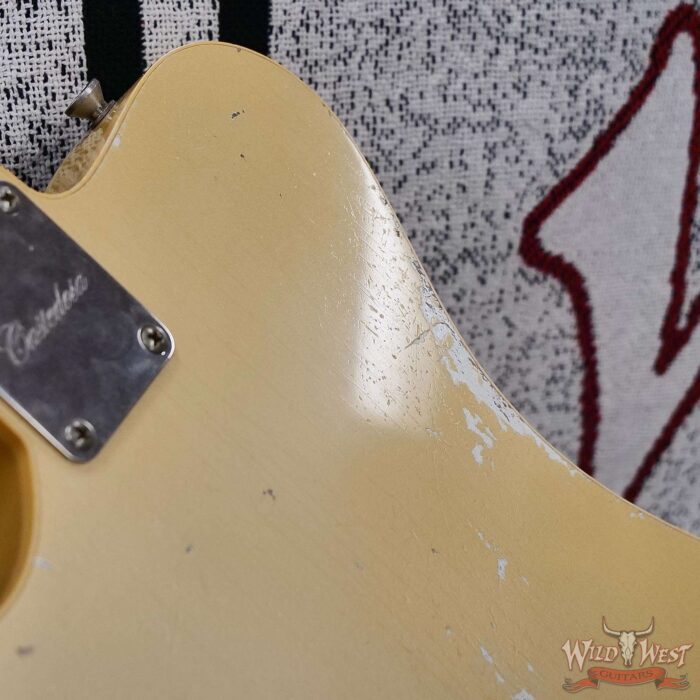 Castedosa Guitars NEW Model El Halcón Baritone Aged Desert Sand Built & Relic by Carlos Lopez - Image 13