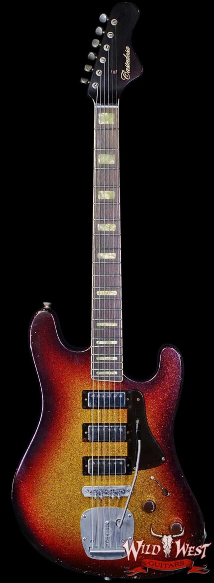 Castedosa Guitars Conchers Baritone 27’’ Aged 3 Tone Sunburst Sparkle Built & Relic by Carlos Lopez 8.65 lbs