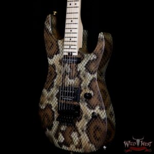Charvel Custom Shop Warren DeMartini USA Signature Snake HS Floyd Rose Maple Neck Snakeskin Graphic - Image 2