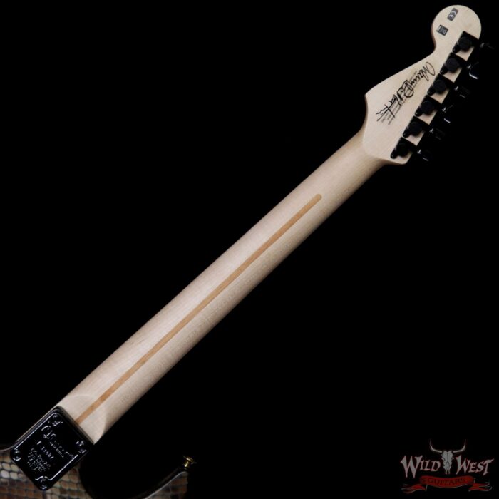 Charvel Custom Shop Warren DeMartini USA Signature Snake HS Floyd Rose Maple Neck Snakeskin Graphic - Image 8