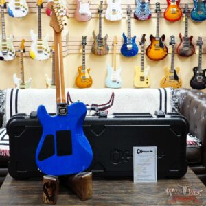 Charvel Custom Shop Limited Edition Style 2 HS Floyd Rose Flame Maple top Trans Blue Gold Hardware 8.25 LBS - Image 10